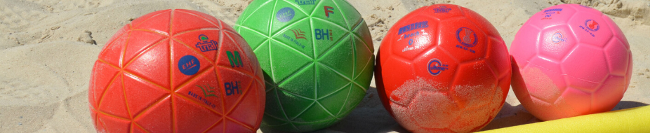 Balonmano playa - Balones y líneas de campo