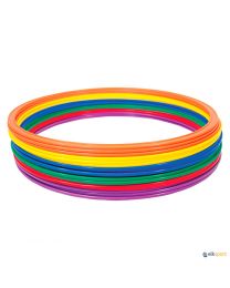 Aros planos de plástico para educación física