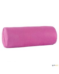 Bolster cilíndrico lila para yoga