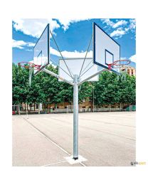 Canasta triple baloncesto