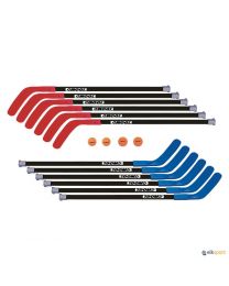 Conjunto de hockey de sticks DOM Excel + pelotas + pastillas