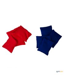 Saquitos de algodón en dos colores, azul y rojo