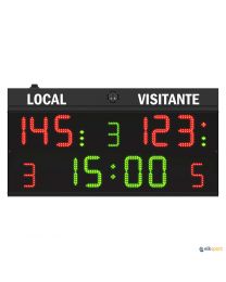 Marcador polideportivo Favero en castellano