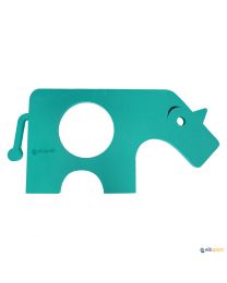 Figura de espuma de rinoceronte para piscina