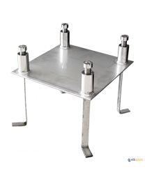Base con anclajes para pódium con escalón 