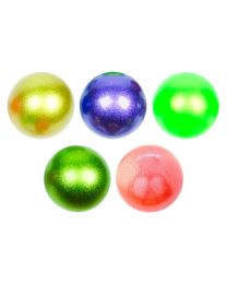 Pelota rítmica Tecnocaucho Glitter en 5 colores