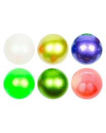 Pelota rítmica Tecnocaucho Glitter en 6 colores