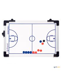 Pizarra magnética de pared para baloncesto con campo completo