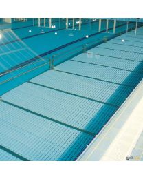 Plataforma reducción fondo de la piscina rectangular