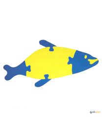 Puzle flotante con forma de pez