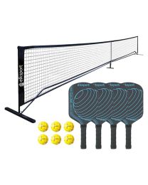 Red reglamentaria, palas Elk One y pelotas pickleball