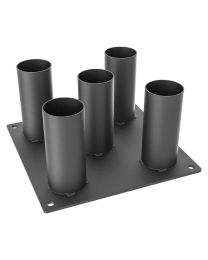 Soporte suelo para 5 barras olímpicas
