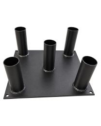 Soporte suelo para 5 barras olímpicas