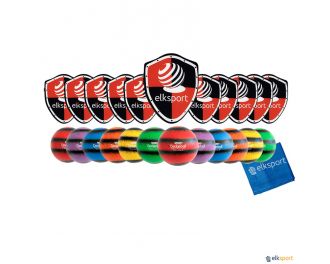 Conjunto de escudos y pelotas de espuma 