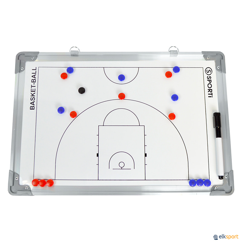 Pizarra blanca de baloncesto para entrenadores, tablero magnético de  baloncesto, tabla de entrenamiento de baloncesto plegable, equipada con