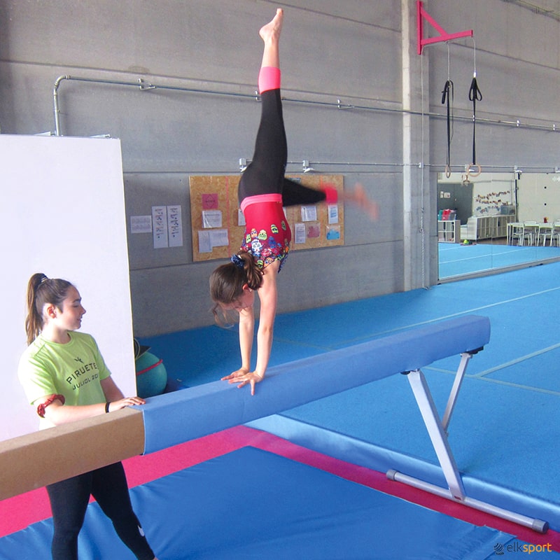 Barra De Gimnasia Plegable De 2,1 M Y 220 Libras – Viga De Equilibrio De Ante Sintético Para Entrenar En Casa, Gimnasio O Al Aire Libre