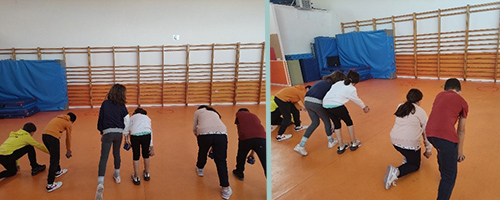 Alumnos jugando a Petanca Ball