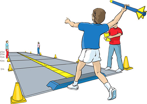 Lanzamiento jabalina blanda